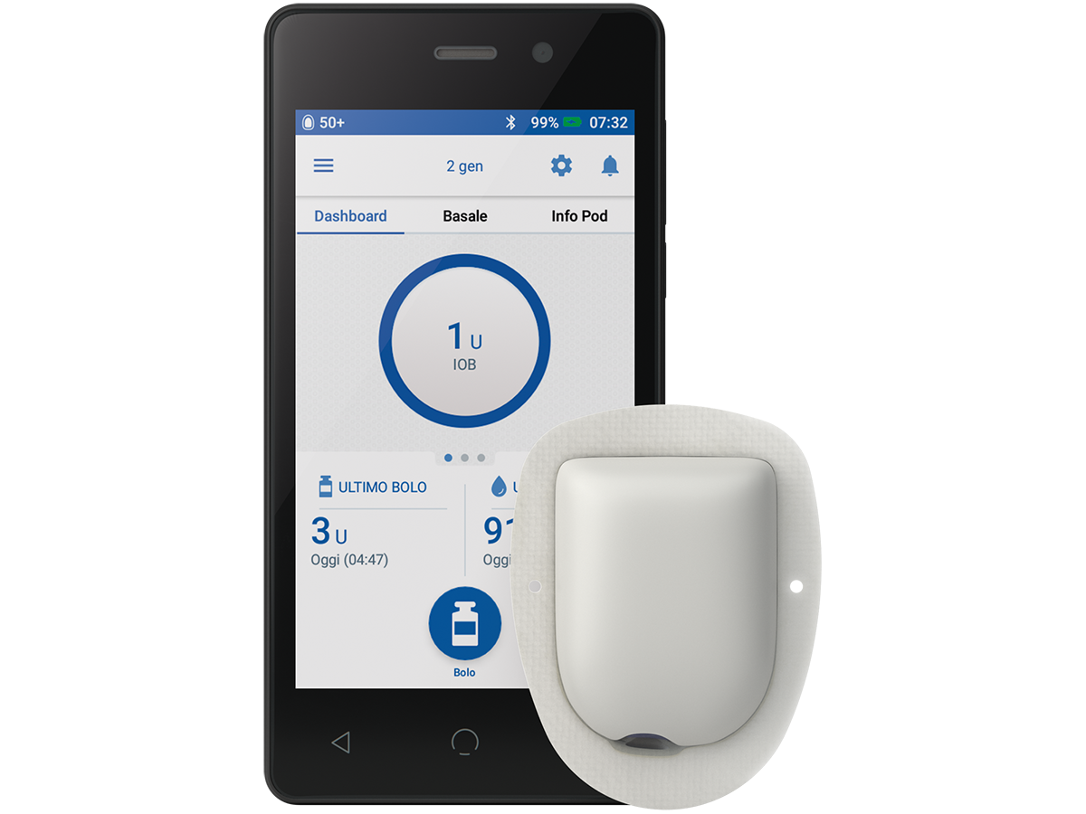 Omnipod DASH PDM and Pod image