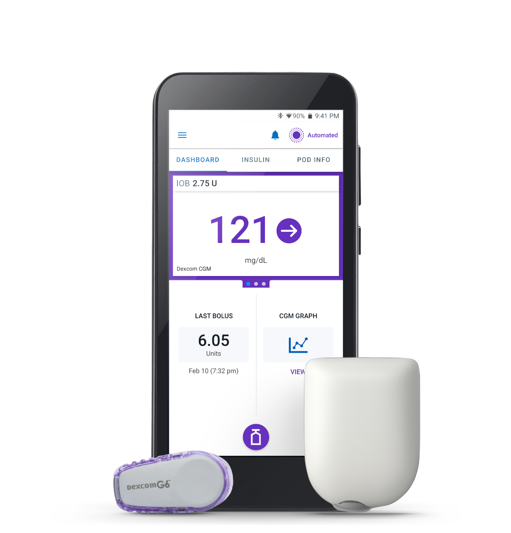 Omnipod 5 Insulet Pod PDM No Adhesive Dexcom Left image