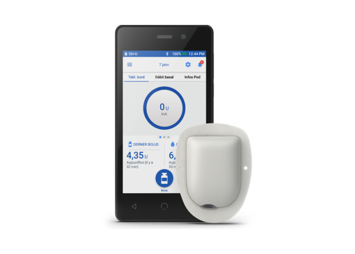 Omnipod DASH PDM POD ADH Front Canada French