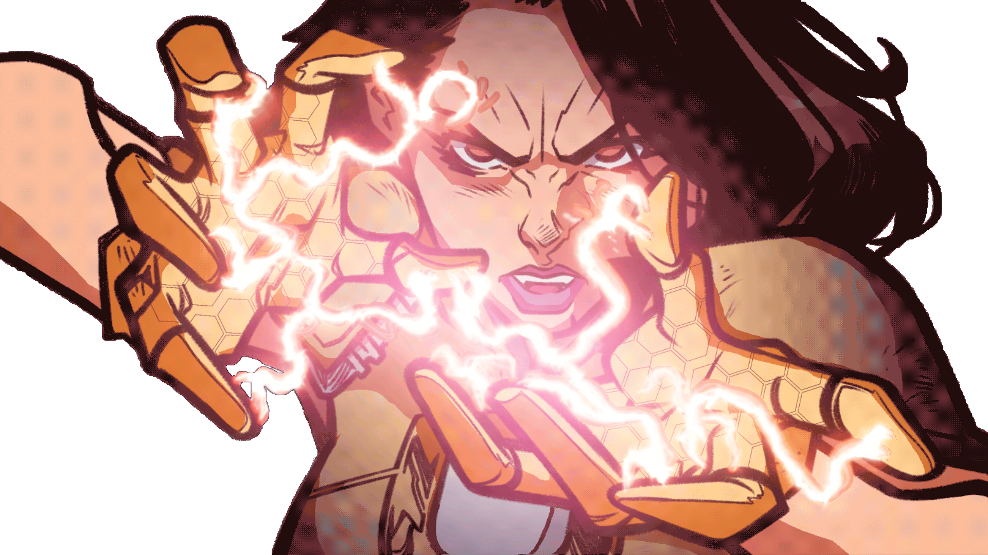 Omnipod Marvel superhero, "Dyasonic," charging up