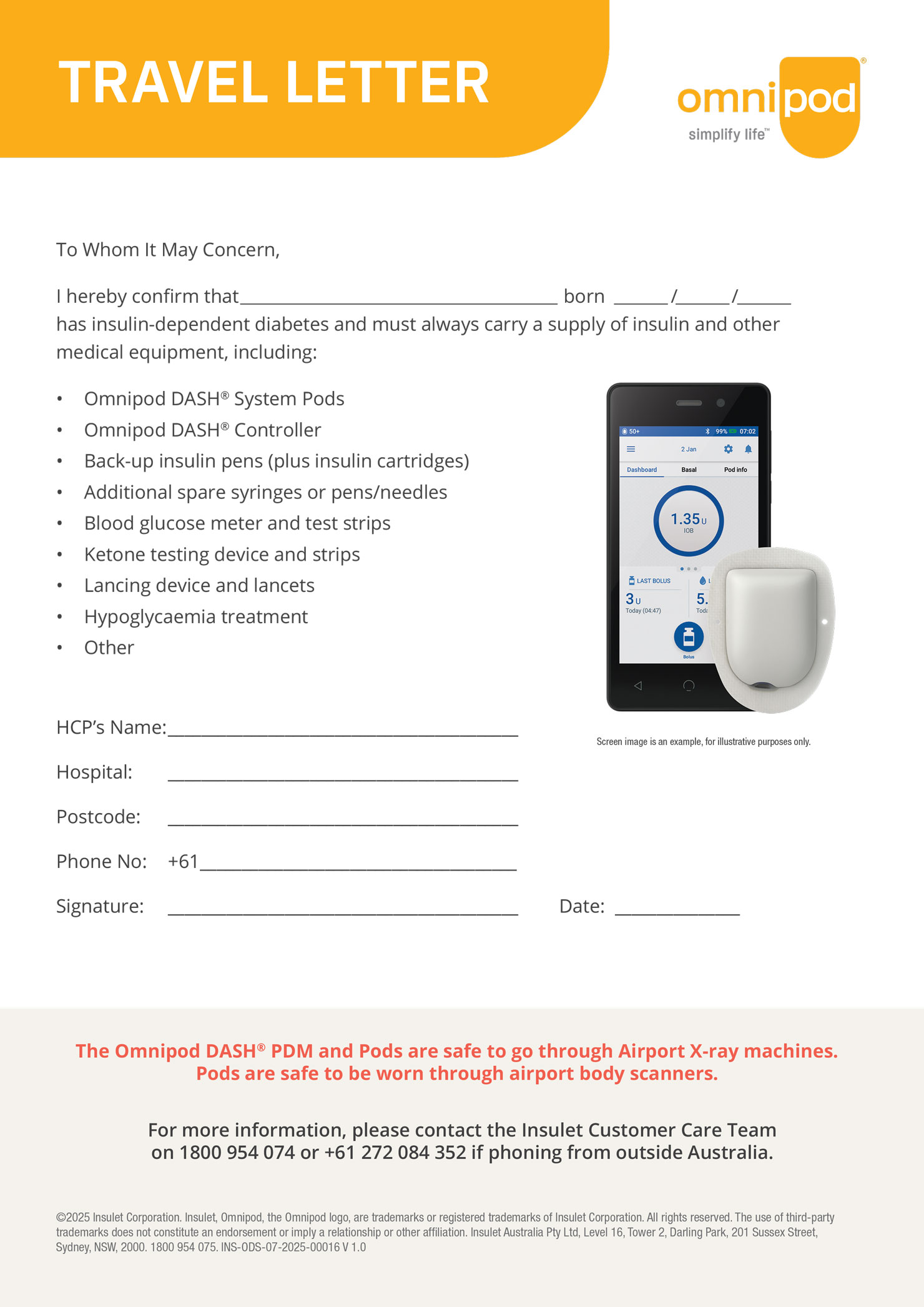 template travel letter