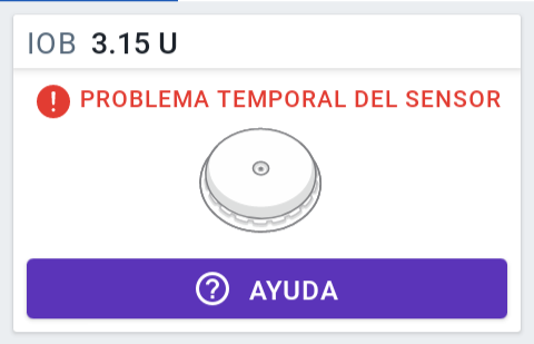 problema temporal del sensor message