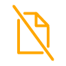 No Contract icon in mango color