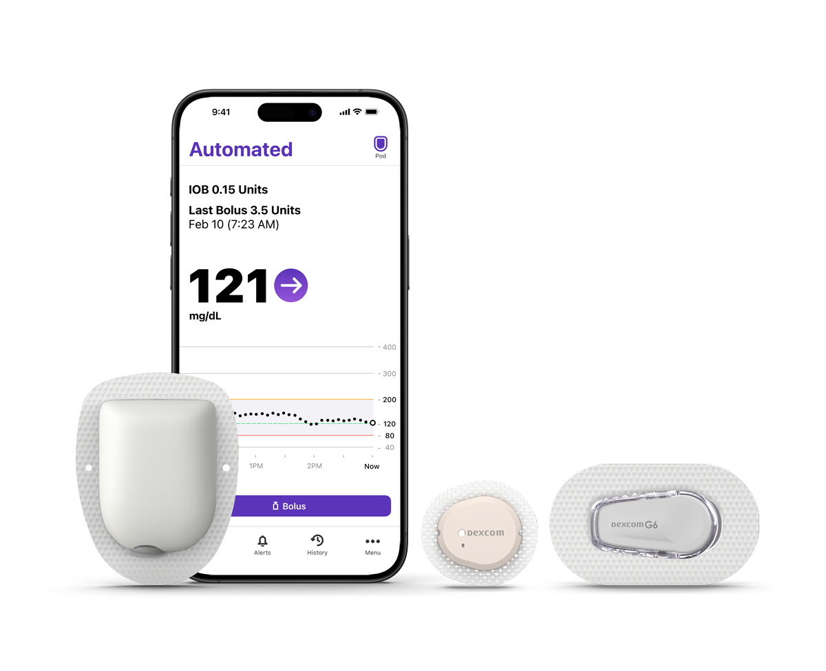 Omnipod 5 with Dexicom G7 and G6