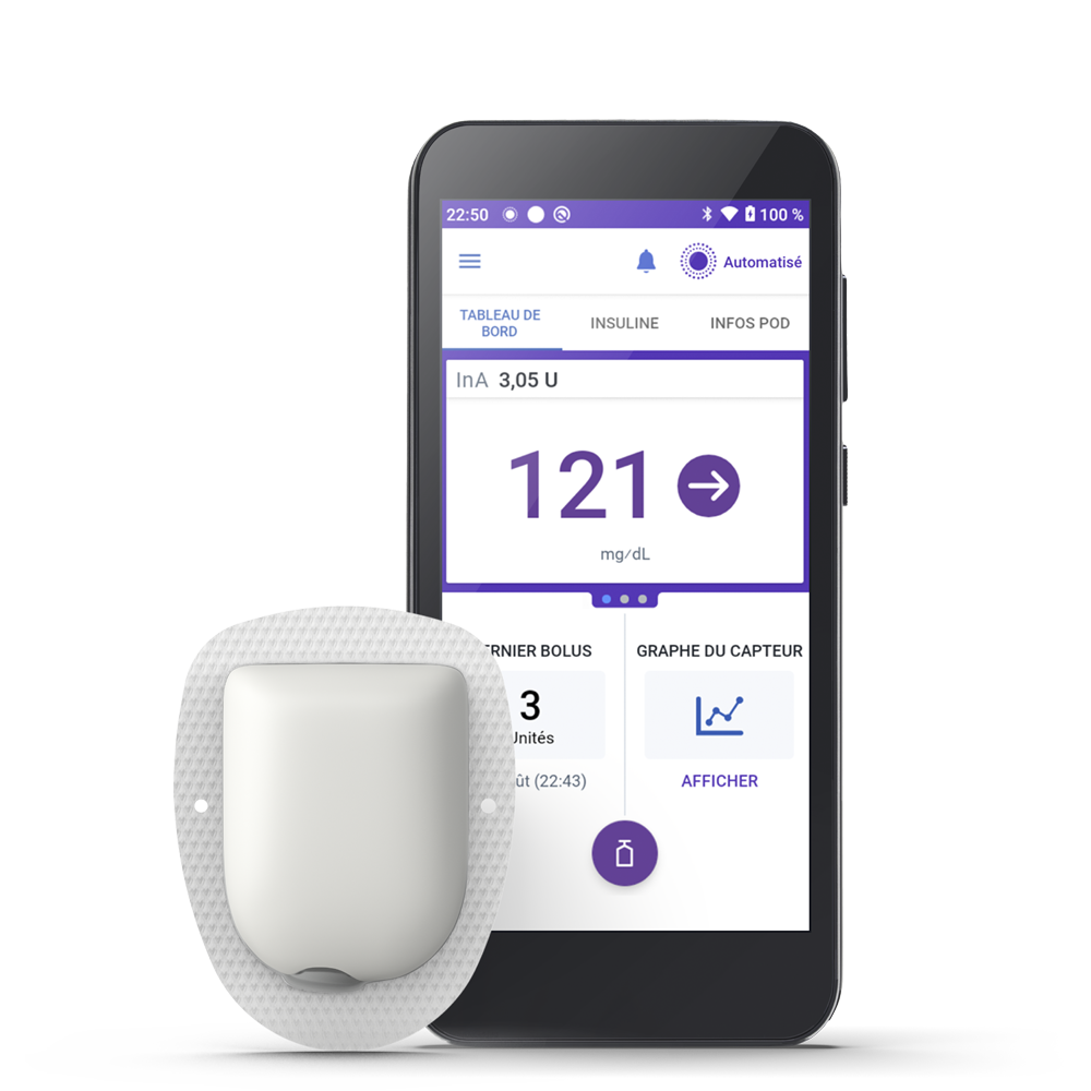 Omnipod 5 with Pod and Dexcom G6 with adhesive