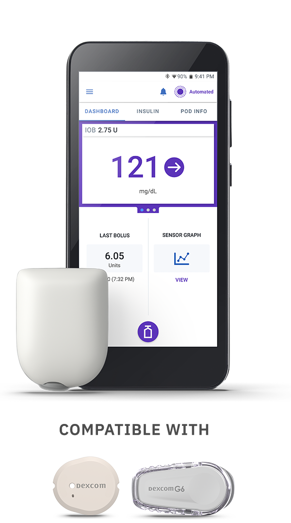 Omnipod 5 with Dexcom G7 and G6 sensors