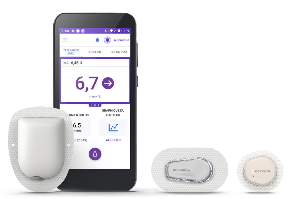 Omnipod 5, Controller, G6 and G7 sensors