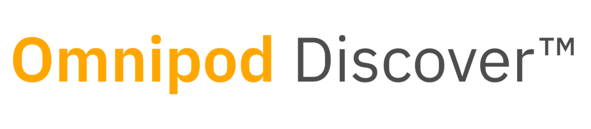 Omnipod Discover logo against a transparent background