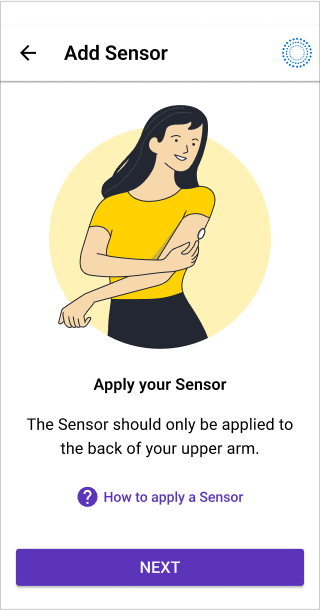 Omnipod 5 app - how to apply the sensor