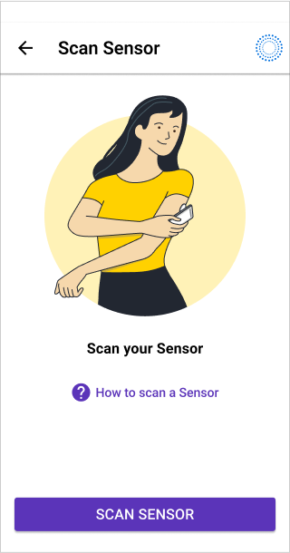 Omnipod 5 app - Scan Sensor