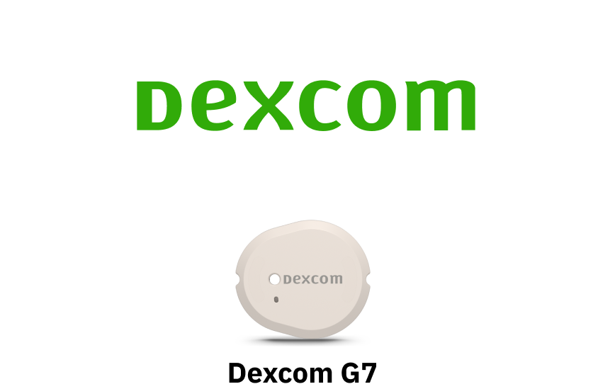 Dexcom G7 with product name underneath