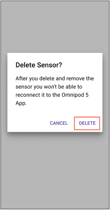 Delete sensor