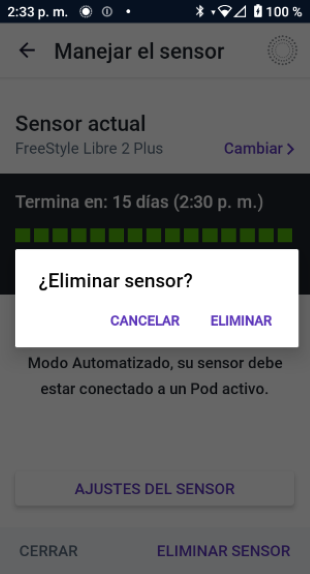 Eliminar sensor