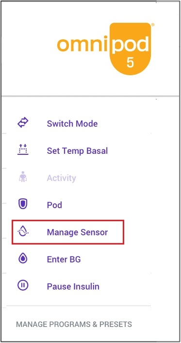 Manage sensor