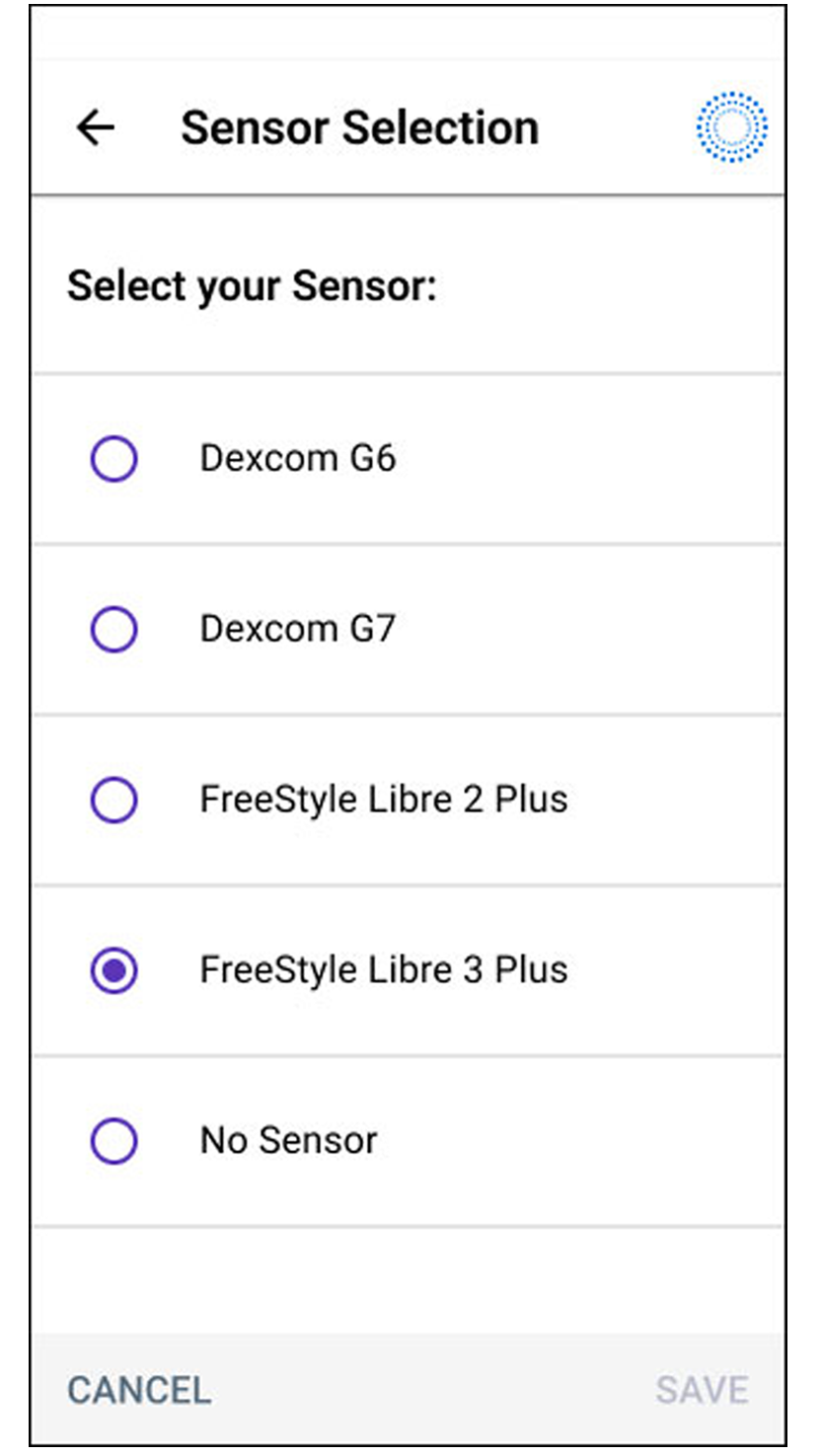 sensor selection of FreeStyle Libre 3 Plus
