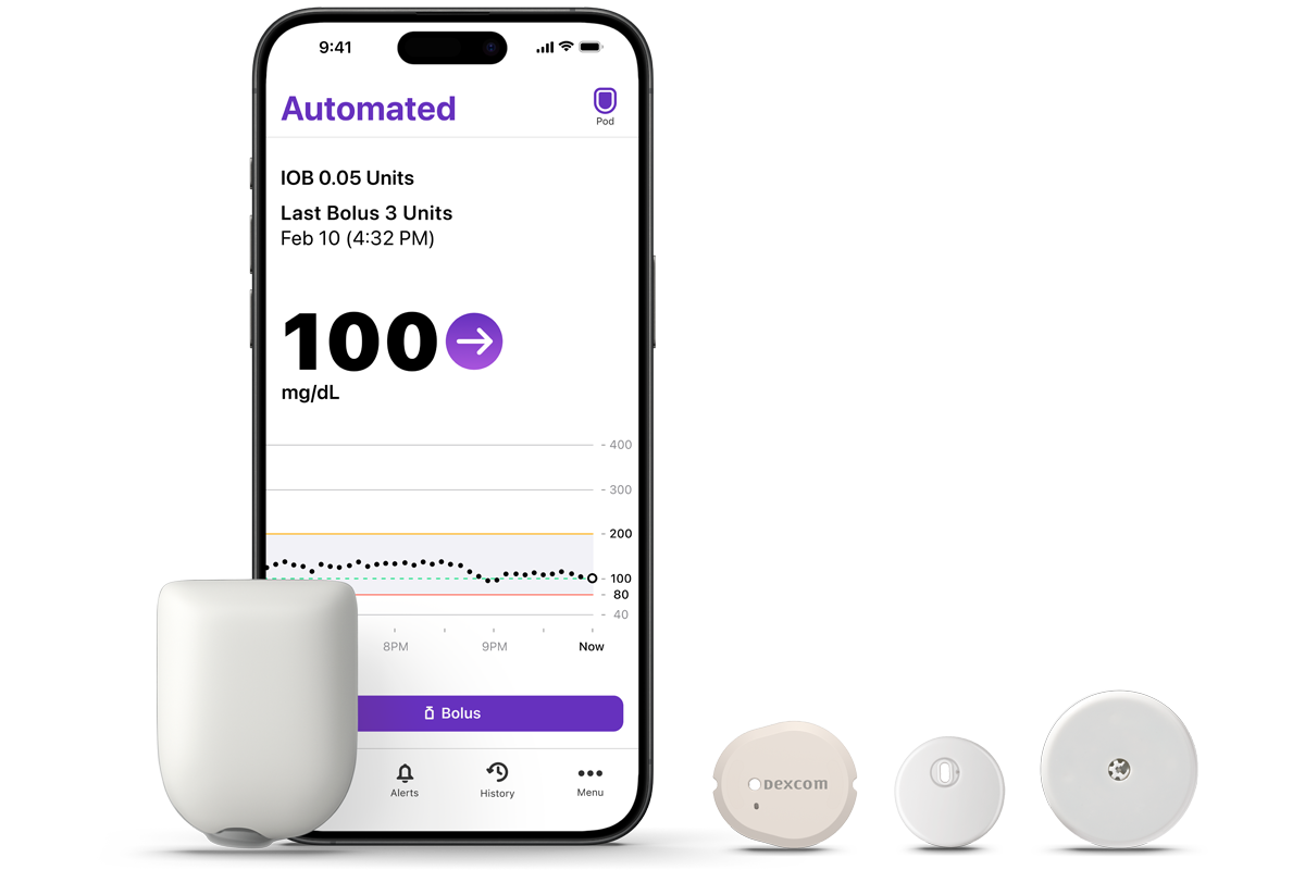 Omnipod 5 with Dexcom G7, FreeStyle Libre 3 Plus, FreeStyle Libre 2 Plus sensors