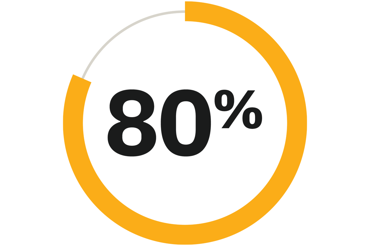 80% icon