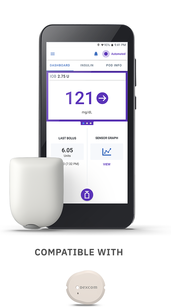 Omnipod 5 compatible with Dexcom G7 sensor
