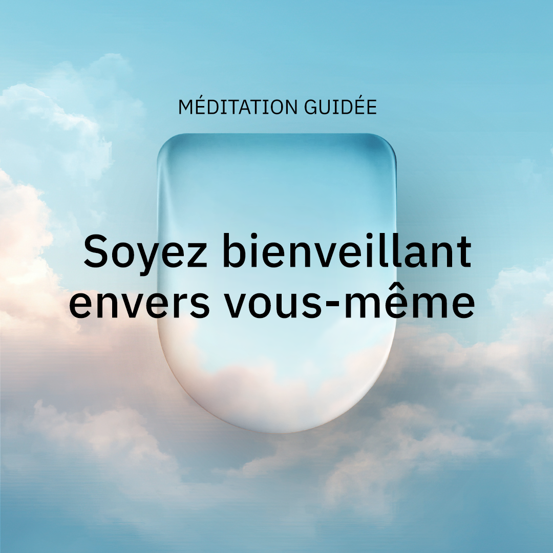 Collaboration Omnipod et Calm : Pod avec texte noir « Rencontrez-vous avec gentillesse »