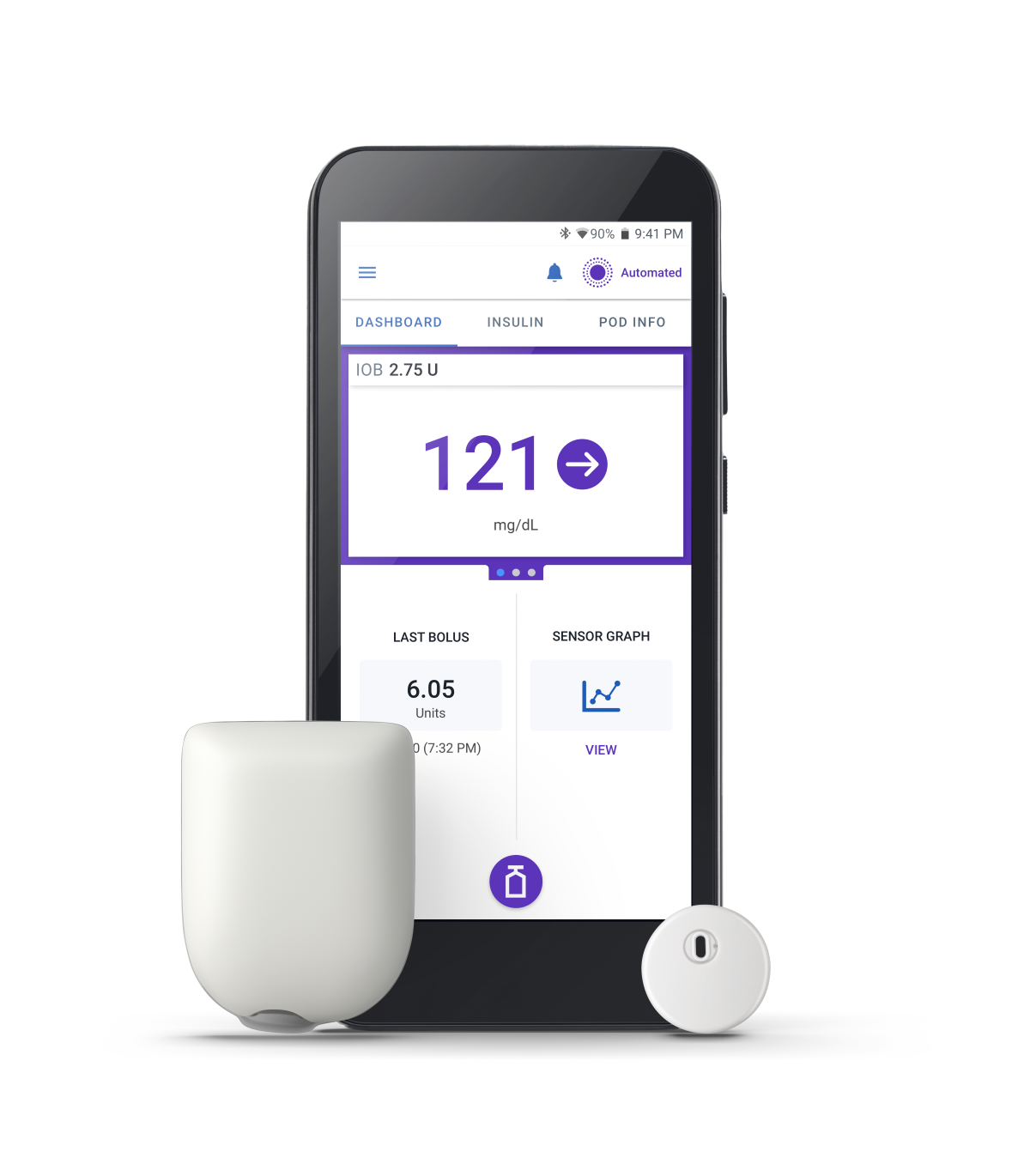 Pod and controller with FSL3 sensor