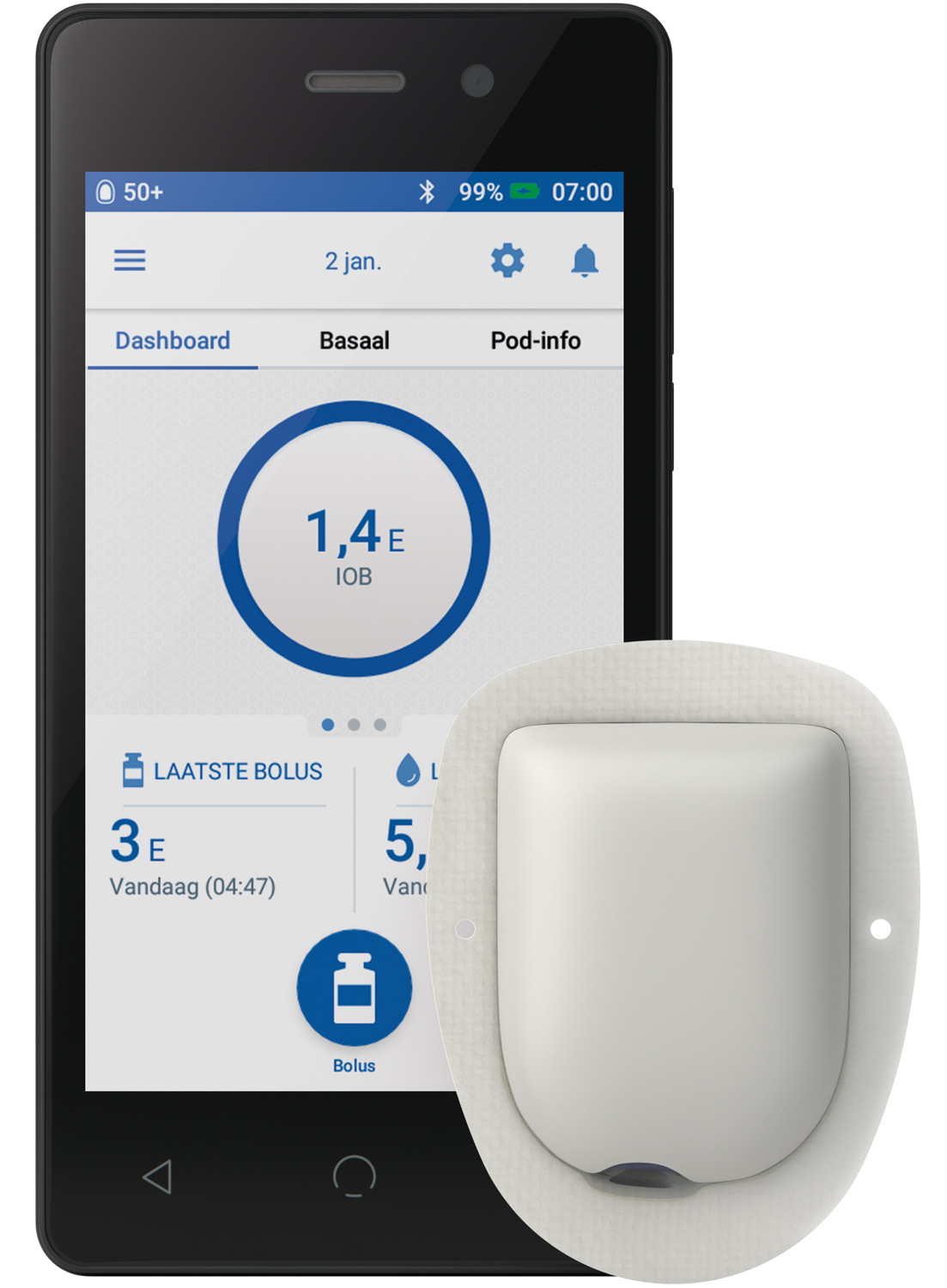 Omnipod DASH en controller