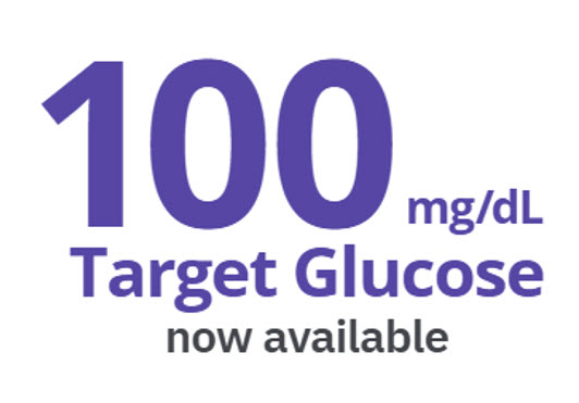 100 mg/dl Target Glucose now available