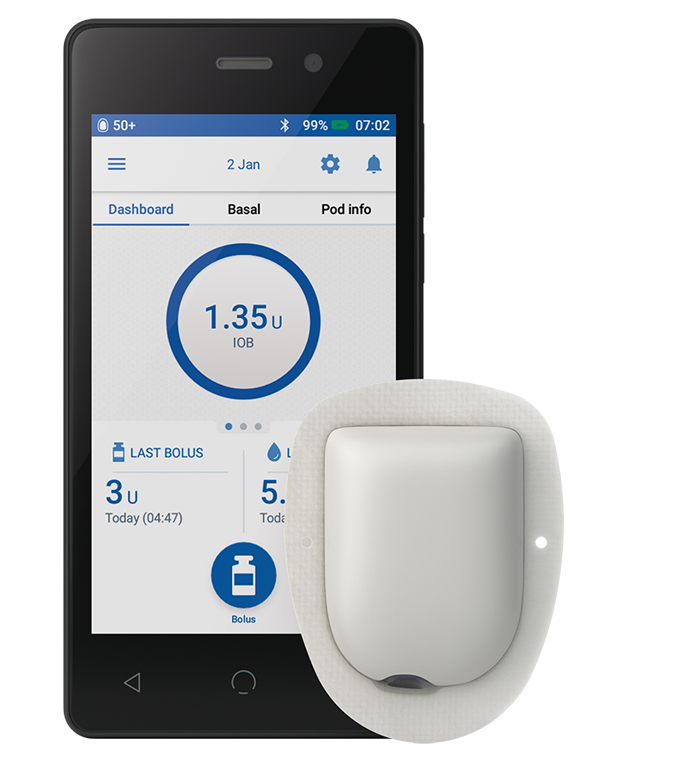 Omnipod Dash with controller