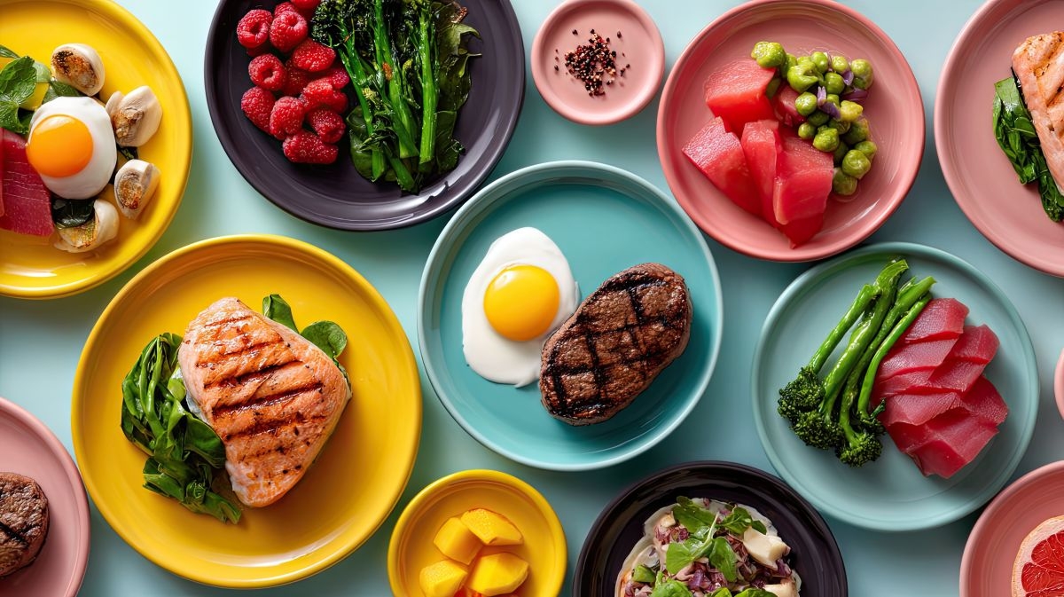 Plates of varies nutrition