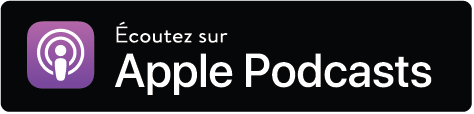 Apple Podcasts logo in French