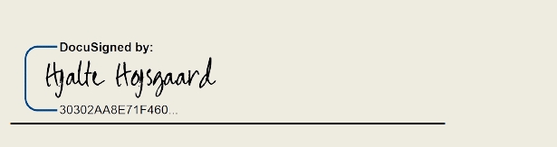 Signature of Hjalte Hojsgaard in 2026