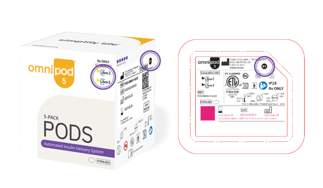 Pod packaging for FreeStyle Libre 3 Plus and FreeStyle Libre 2 Plus sensors