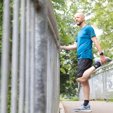 Runner Stretching 