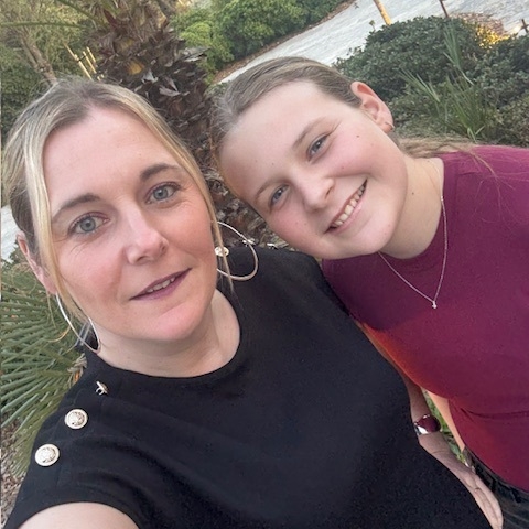 Kelly Harper with her daughter, Skye Norton